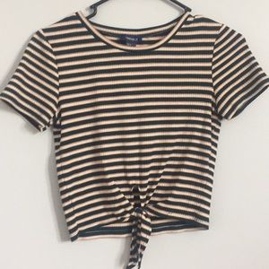 striped croptop